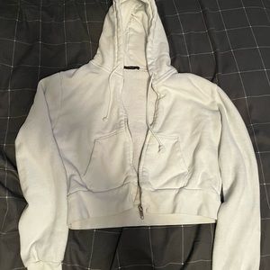 Brandy Melville cropped zip up